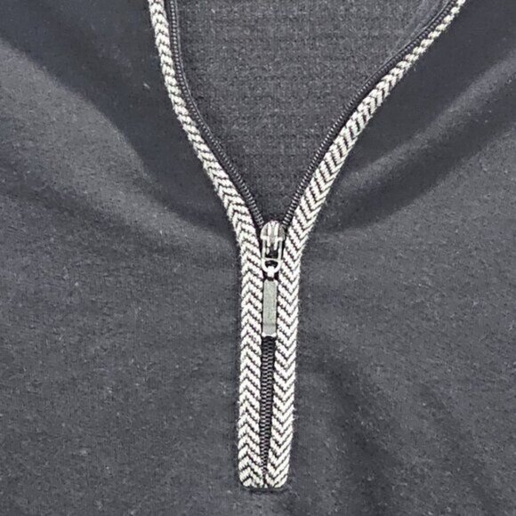 BLAST Women's Plus Size Black Fleece Sweater - Size 1X - 1/4 Zipper - Picture 3 of 10